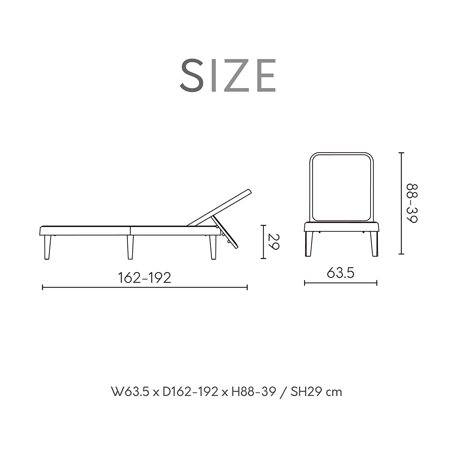 Tahiti Chaise Lounge, BLACK, alternate image number 6