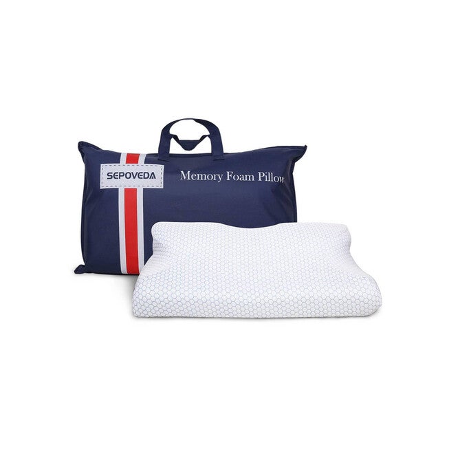 Sepoveda Contour Memory Foam Pillow, WHITE, alternate image number null
