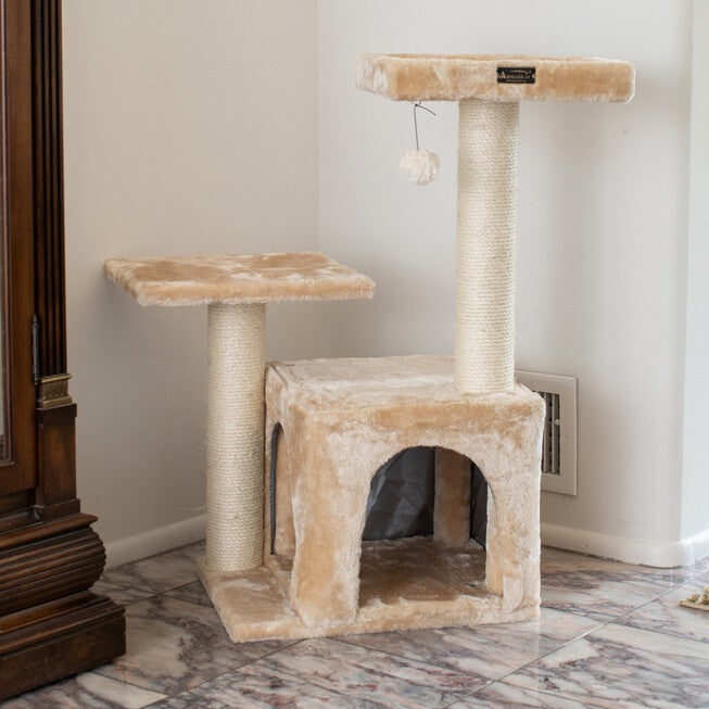 Classic Real Wood 32 inches Cat Tree, , on-hover image number null