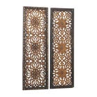 Set Of 2 Brown Wood Traditional Wall Décor, , alternate image number null