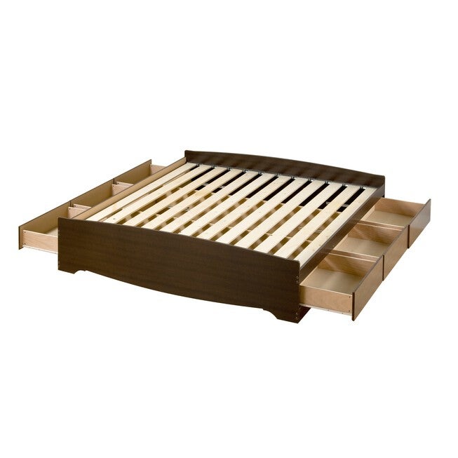 King Mate’s Platform Storage Bed with 6 Drawers, , alternate image number 2