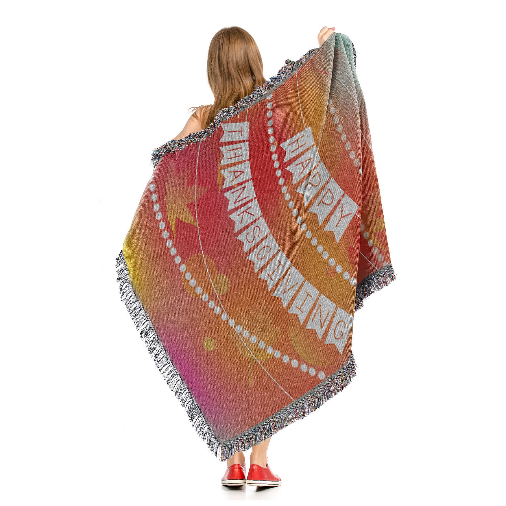 Holidays Celebration Thanks Woven Tapestry, , alternate image number 3