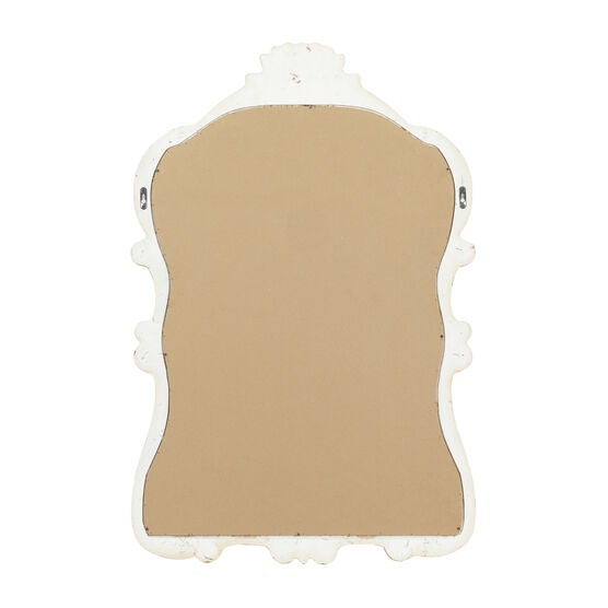 Cream Vintage Wood Wall Mirror, , alternate image number null