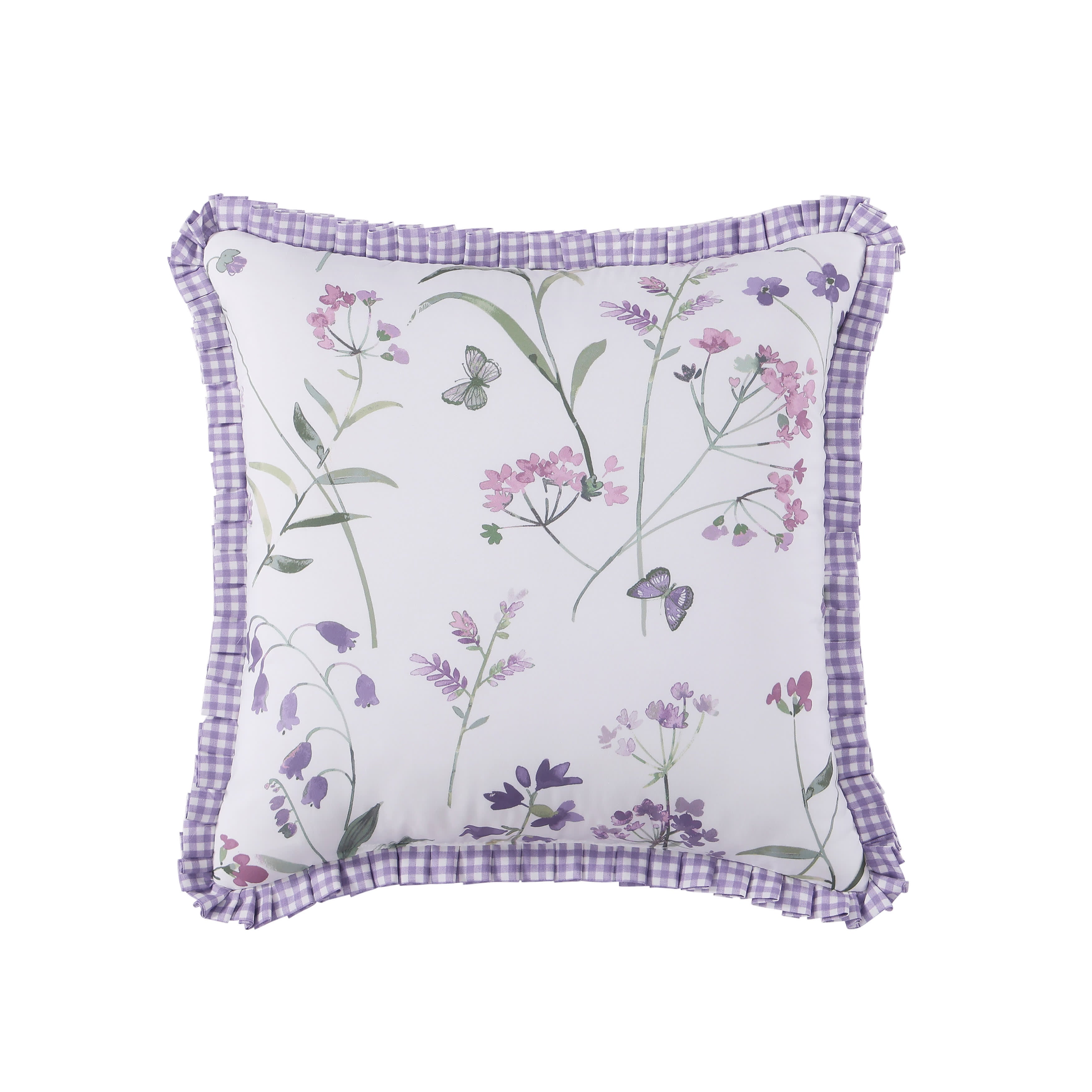 Nola 18 Inch Square Decorative Throw Pillow, LILAC, hi-res image number null