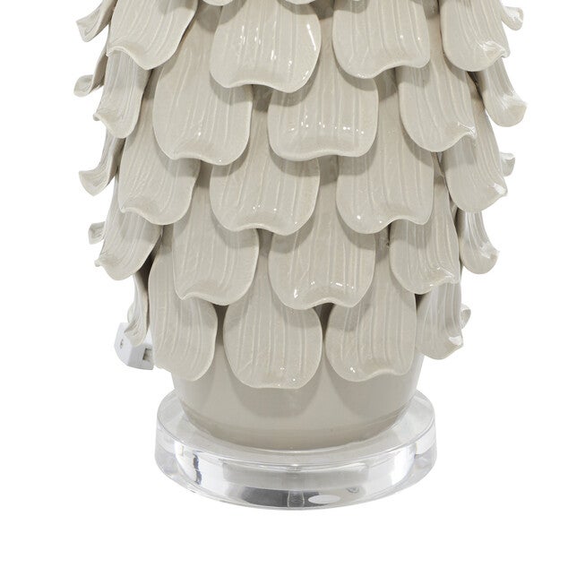 Grey Ceramic Rustic Table Lamp, , alternate image number null