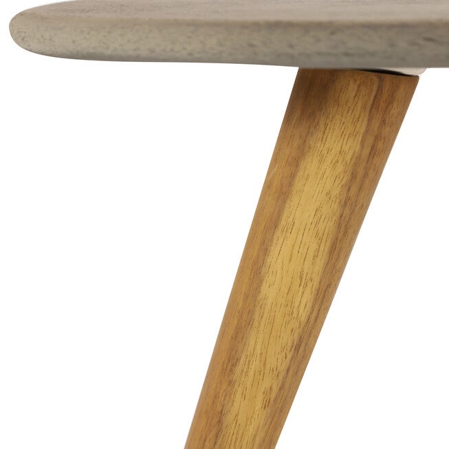 Grey Resin Modern Outdoor Accent Table, , alternate image number null