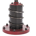 Set Of 2 Red Metal Industrial Accent Lamp, , alternate image number null