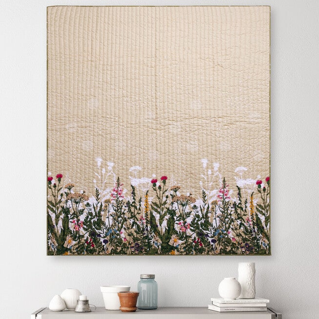 Dandelion Taupe Throw Blanket, , on-hover image number null