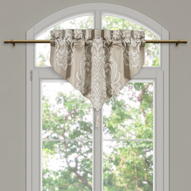 Potenza Sand Window Ascot Valance, SAND, alternate image number null