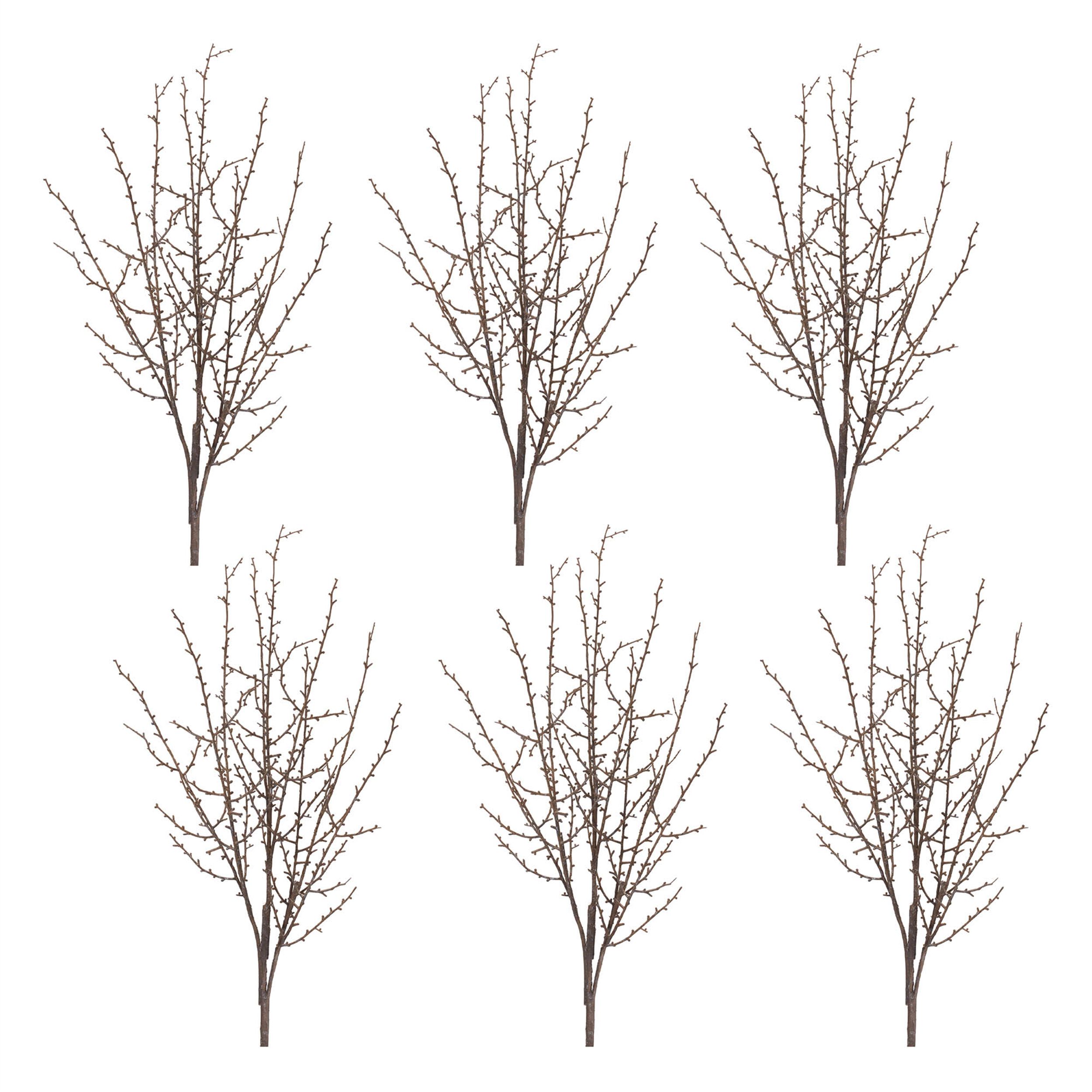 Birch Twig Branch Set of 6, BROWN GRAY, alternate image number 2