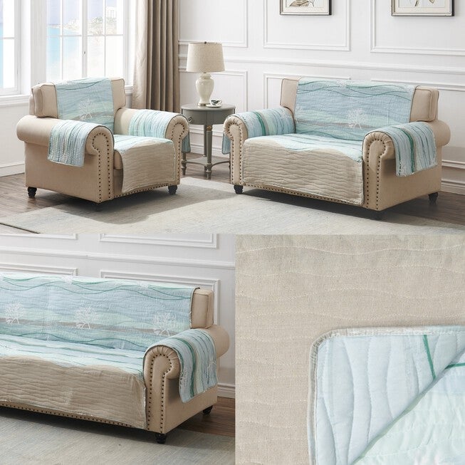 Maui Sofa Quilted Furniture Protector, MULTI, alternate image number 5