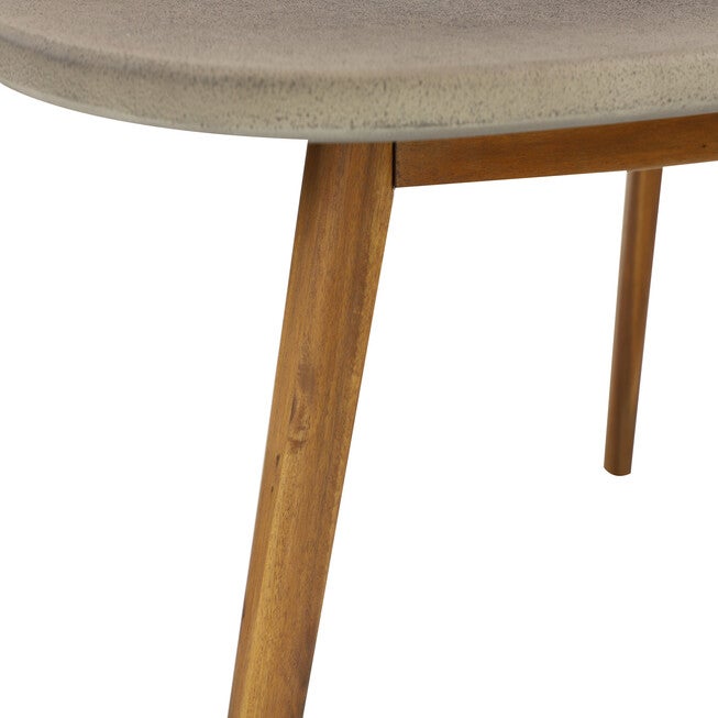 Grey Resin Modern Outdoor Accent Table, , alternate image number null