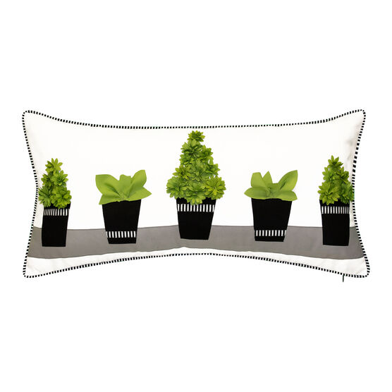 Indoor & Outdoor Modern Dimensional Topiary Decorative Pillow, MULTI, hi-res image number null