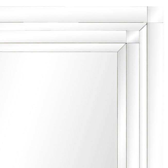 Clear Glam Wood Wall Mirror, , alternate image number null