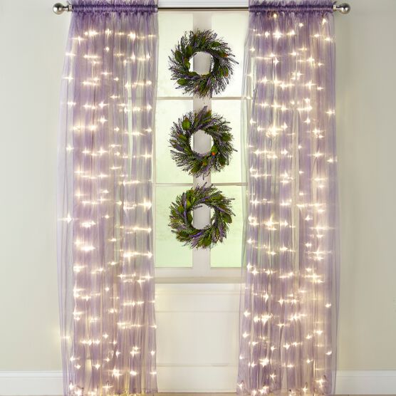 84" Pre-Lit Rod-Pocket Curtain Panel, , alternate image number null