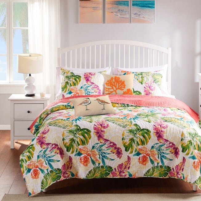Tropics Quilt And Pillow Sham Set, , alternate image number 7