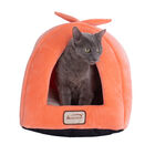 Cat Pet Small Dog Cave Shape Bed, Orange, , alternate image number null