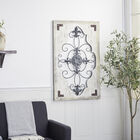 Cream Rustic Ornamental Wood Wall Décor, , alternate image number null
