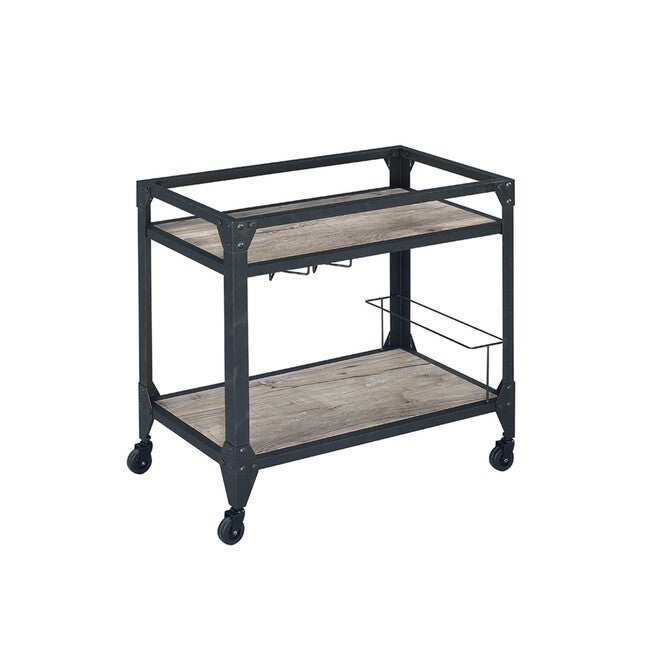 Serving Cart, RUSTIC OAK CHARCOAL, hi-res image number 0