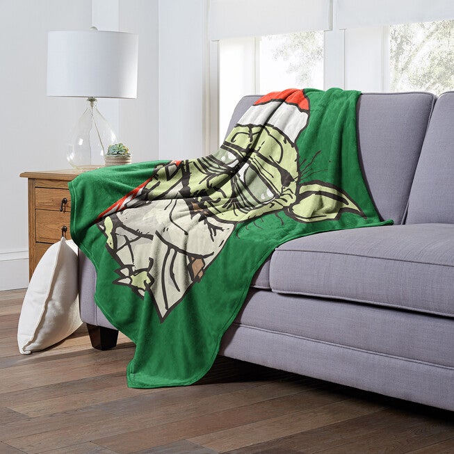 Star Wars Yoda Festive Silk Touch Throw Blanket, , alternate image number null