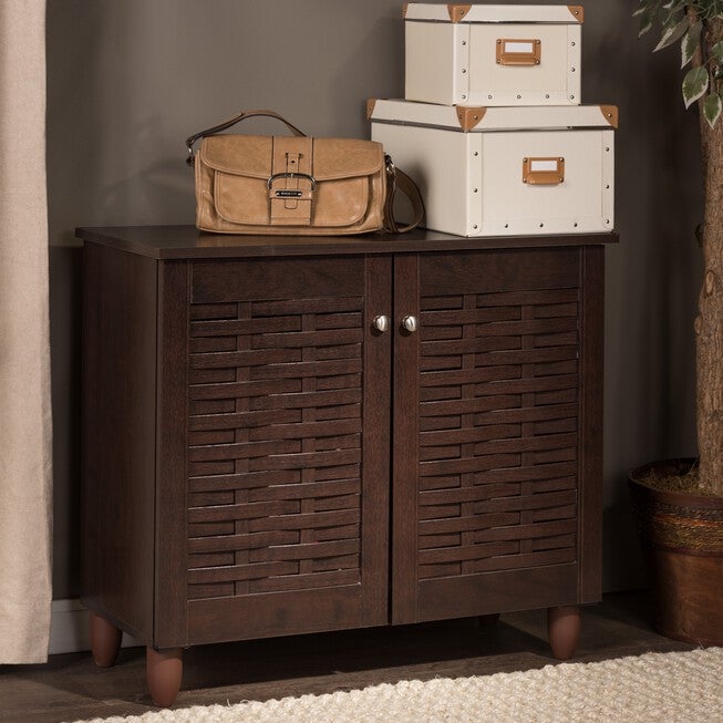 Winda 2-Door Wooden Entryway Shoes Storage Cabinet Furniture, , alternate image number null