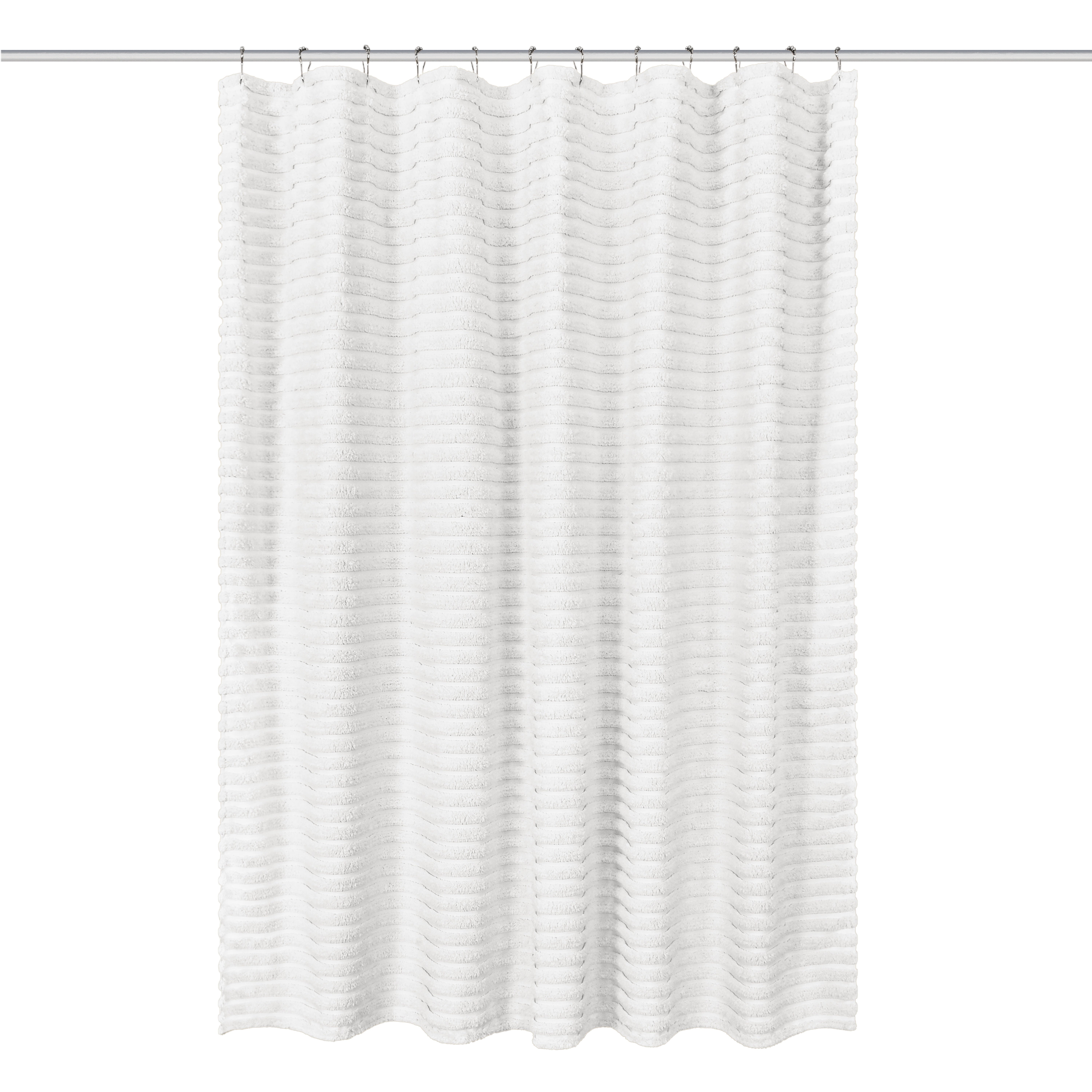 DARBY SHOWER CURTAIN, INDIGO, alternate image number 3