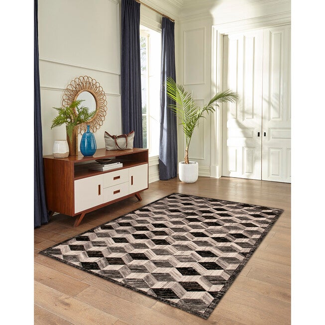 Liora Manne Fresco Cubes Indoor/Outdoor Rug, , on-hover image number 1