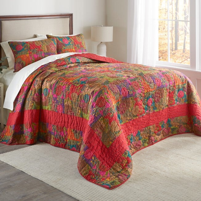 Floral Quilted Bedding Set, , hi-res image number null
