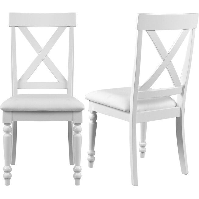 Philippe Dining Chair (Set of 2), Black, WHITE, hi-res image number null