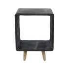 Black Fiber Clay Industrial Outdoor Accent Table, , alternate image number null