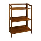Stratford 3-Shelf Folding Bookcase-Warm Brown, , alternate image number null