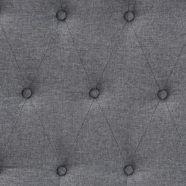 Harumi Classic And Traditional Grey Fabric And Walnut Brown Finished Wood King Size Headboard, , alternate image number 3