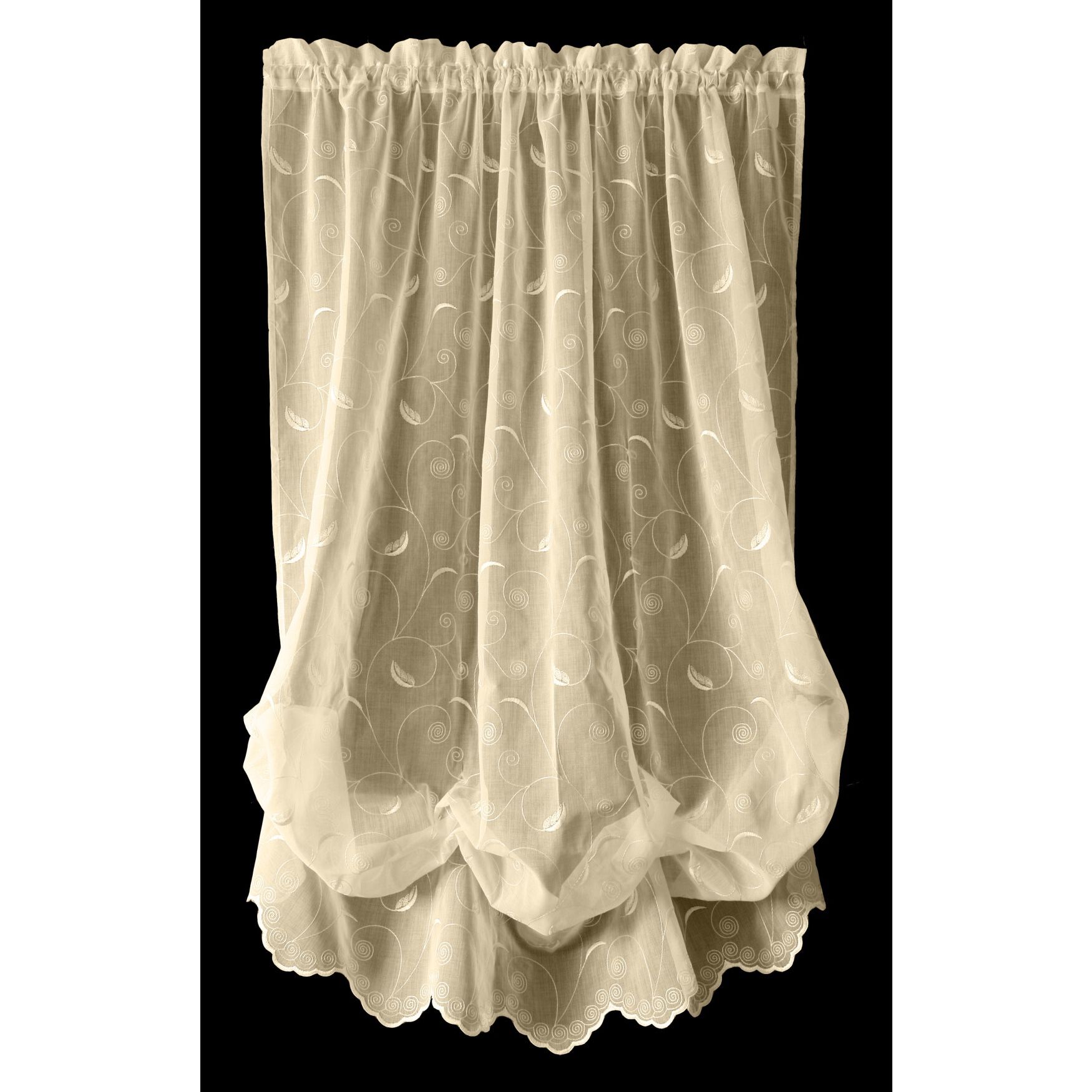 Hathaway Sheer Rod Pocket Curtain Panel, , alternate image number 3
