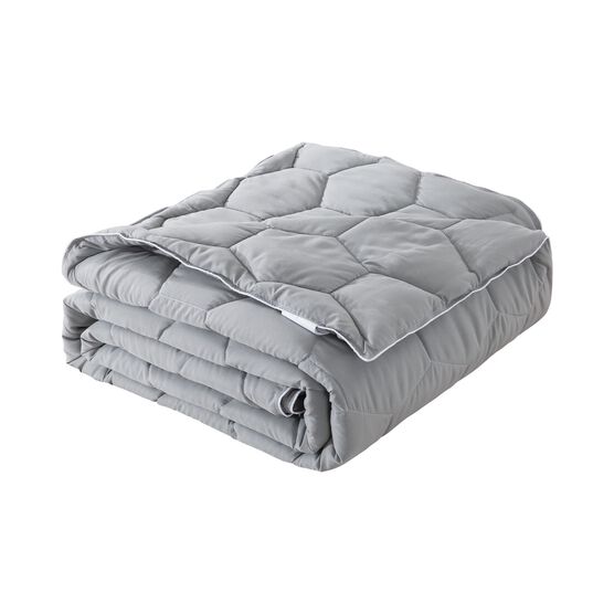 Honeycomb Down Alternative Blanket, Gray/ White, , alternate image number null