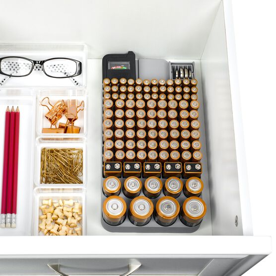 Battery Organizer with Energy Tester, , alternate image number null