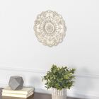 Small White Medallion Wall Decor, , alternate image number null