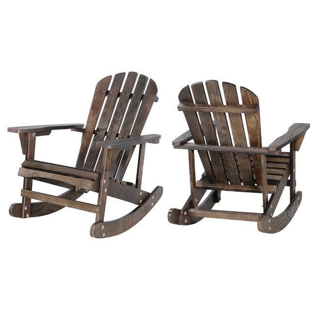 Adirondack Wooden Rocking Chair, , alternate image number 4