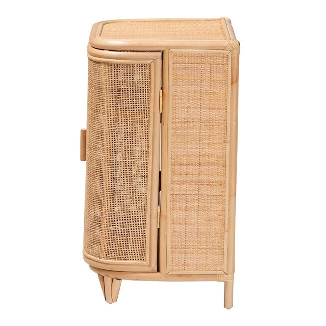 Yanka Bohemian Natural Rattan Storage Cabinet, , alternate image number null