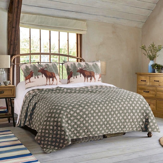 Moose Creek Quilt And Pillow Sham Set, , on-hover image number null