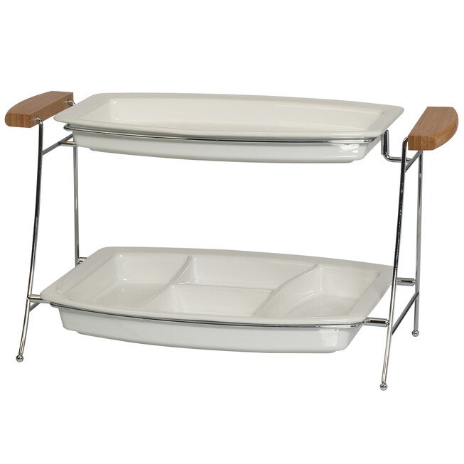 Table Styles Two Tier Server, WHITE NATURAL, hi-res image number 0