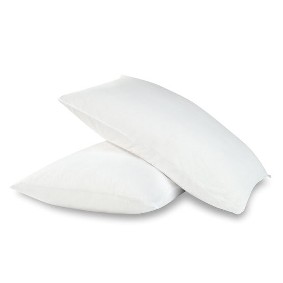 All-In-One Repreve Recycled Soft Terry Pillow Protector 2-Pack, Standard/Queen, WHITE, hi-res image number null