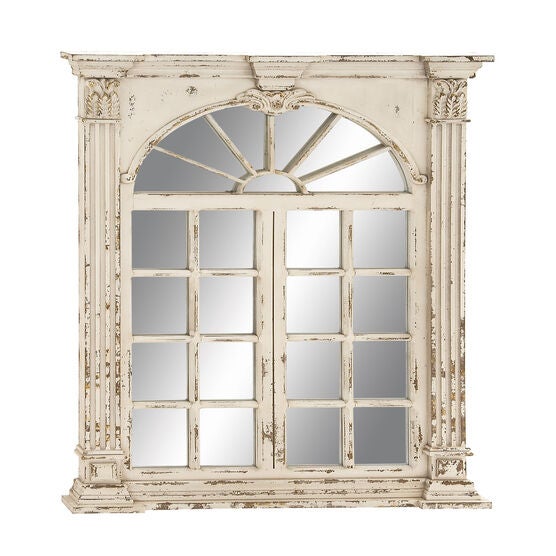 Cream Vintage Wood Floor Mirror, CREAM, hi-res image number null