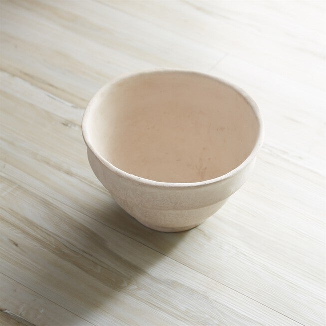 Recycled Paper Chalk Bowl 10 inchesD, BEIGE, alternate image number 3