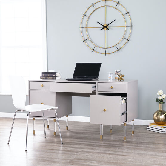 Helston Gray Writing Desk, GRAY, hi-res image number null