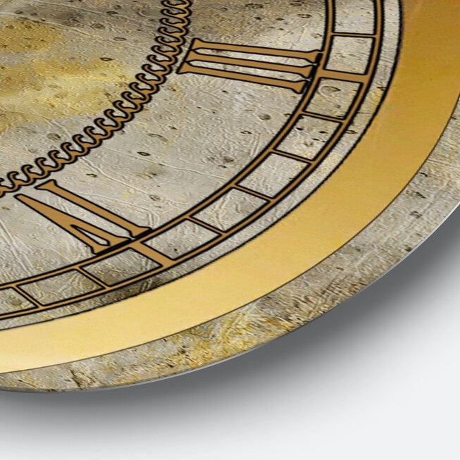 Glam Gold Desert Neutral Glam Wall Clock, , alternate image number null