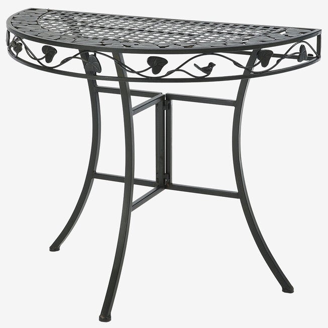 Ivy League Multi-Use 2 Half Round Table, BROWN, hi-res image number null