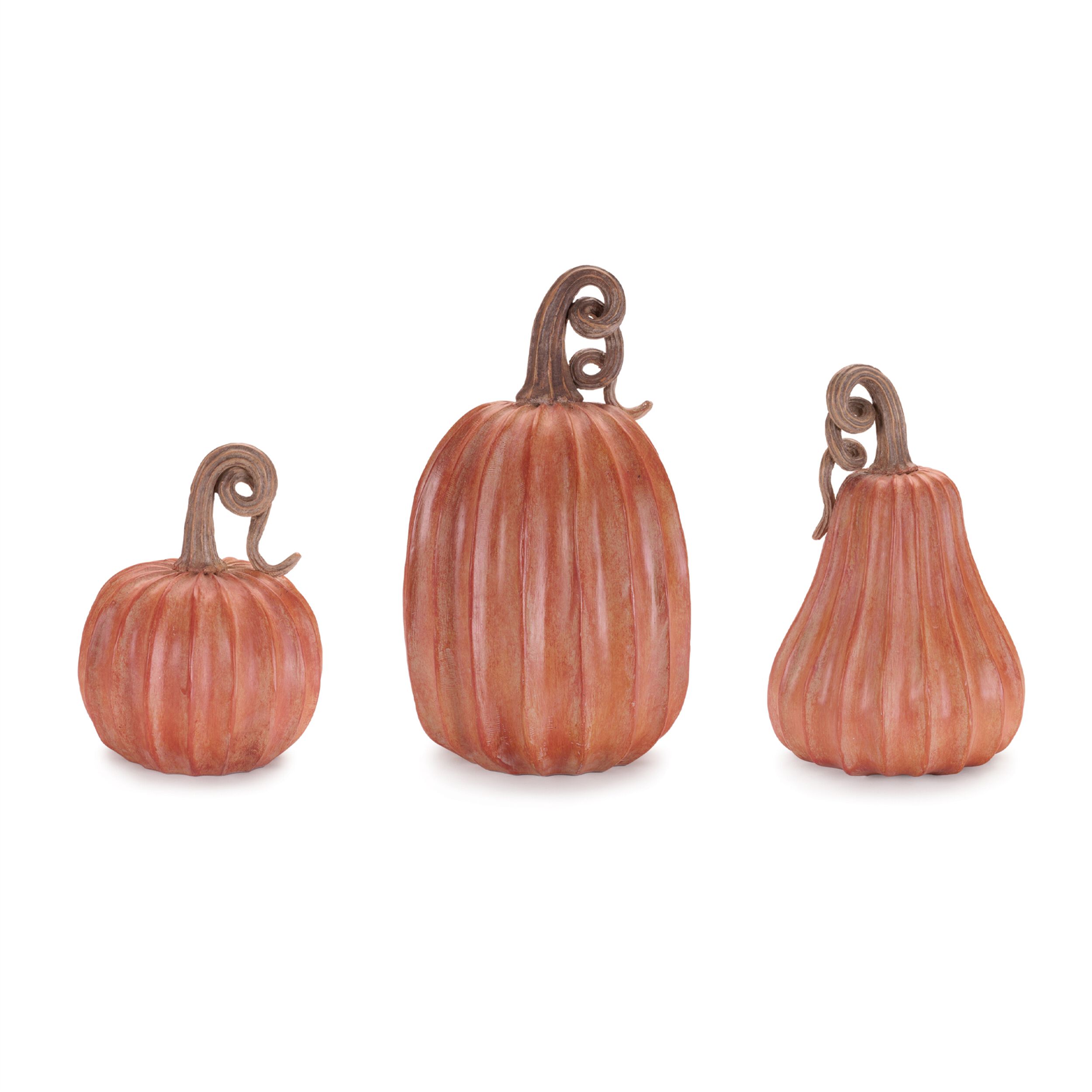Decorative Harvest Pumpkin (Set of 3), ORANGE, hi-res image number 0