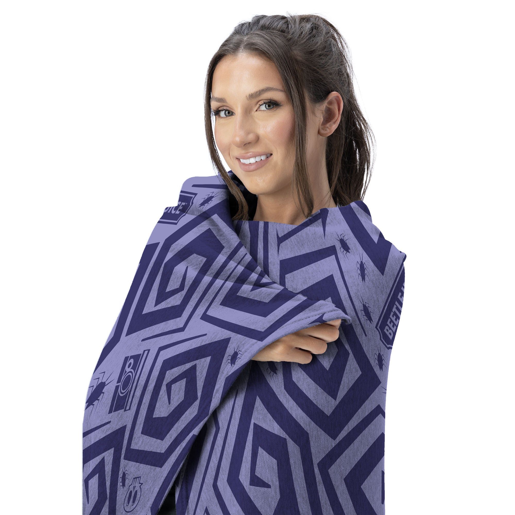 Warner Bros. Beetlejuice Creepy Crawlies Silk Touch Throw Blanket 40X50 Inches, PURPLE, alternate image number 2