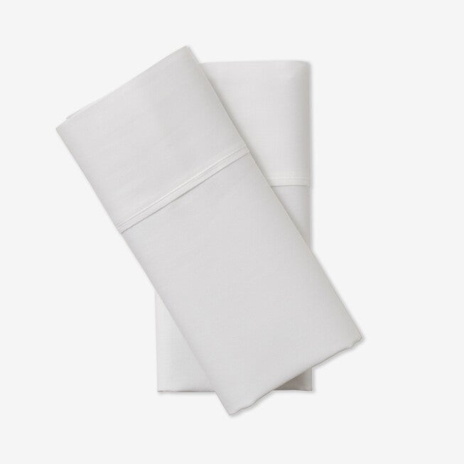 200TC 100% Percale Cotton Pillowcase, WHITE, hi-res image number 0