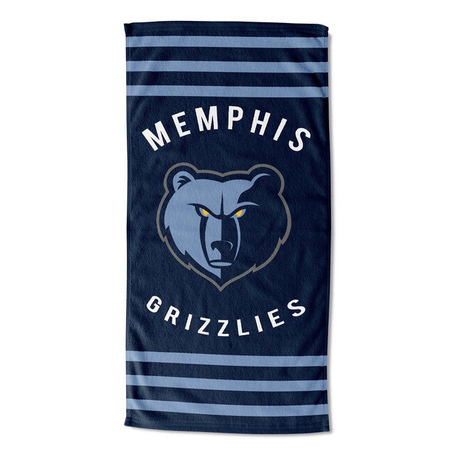 Grizzlies Sripes Beach Towel, MULTI, hi-res image number 0